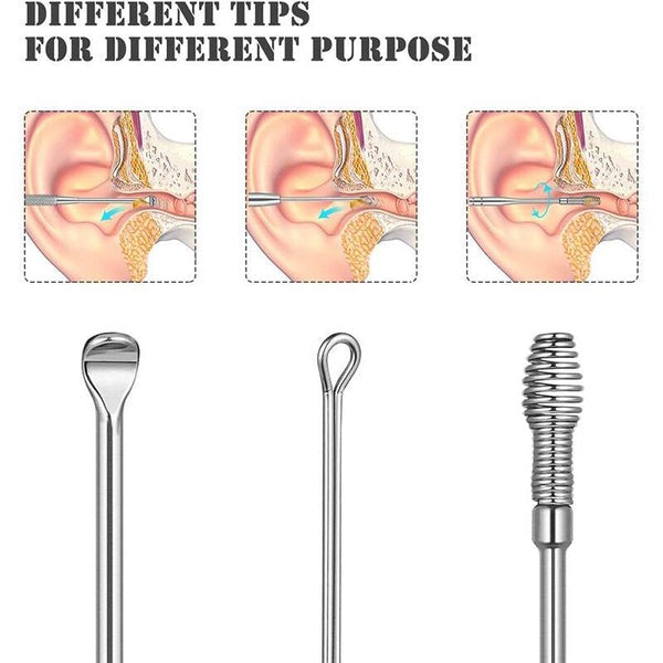 6-Piece Ear Wax Cleaning Kit - Portable & Easy to Use